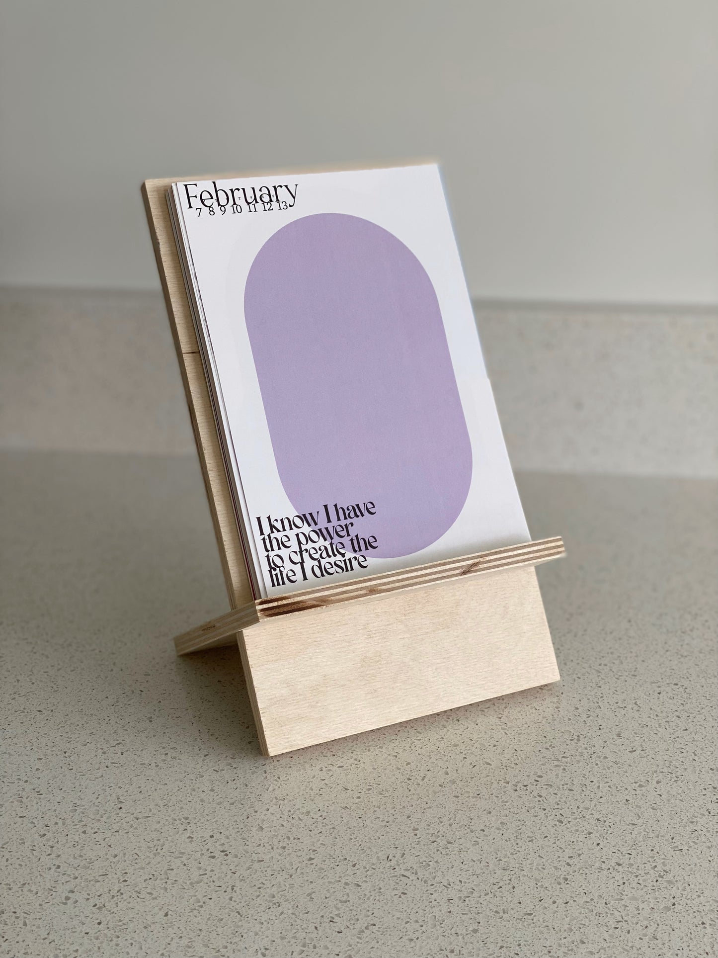 Weekly Affirmation Graphic Calendar