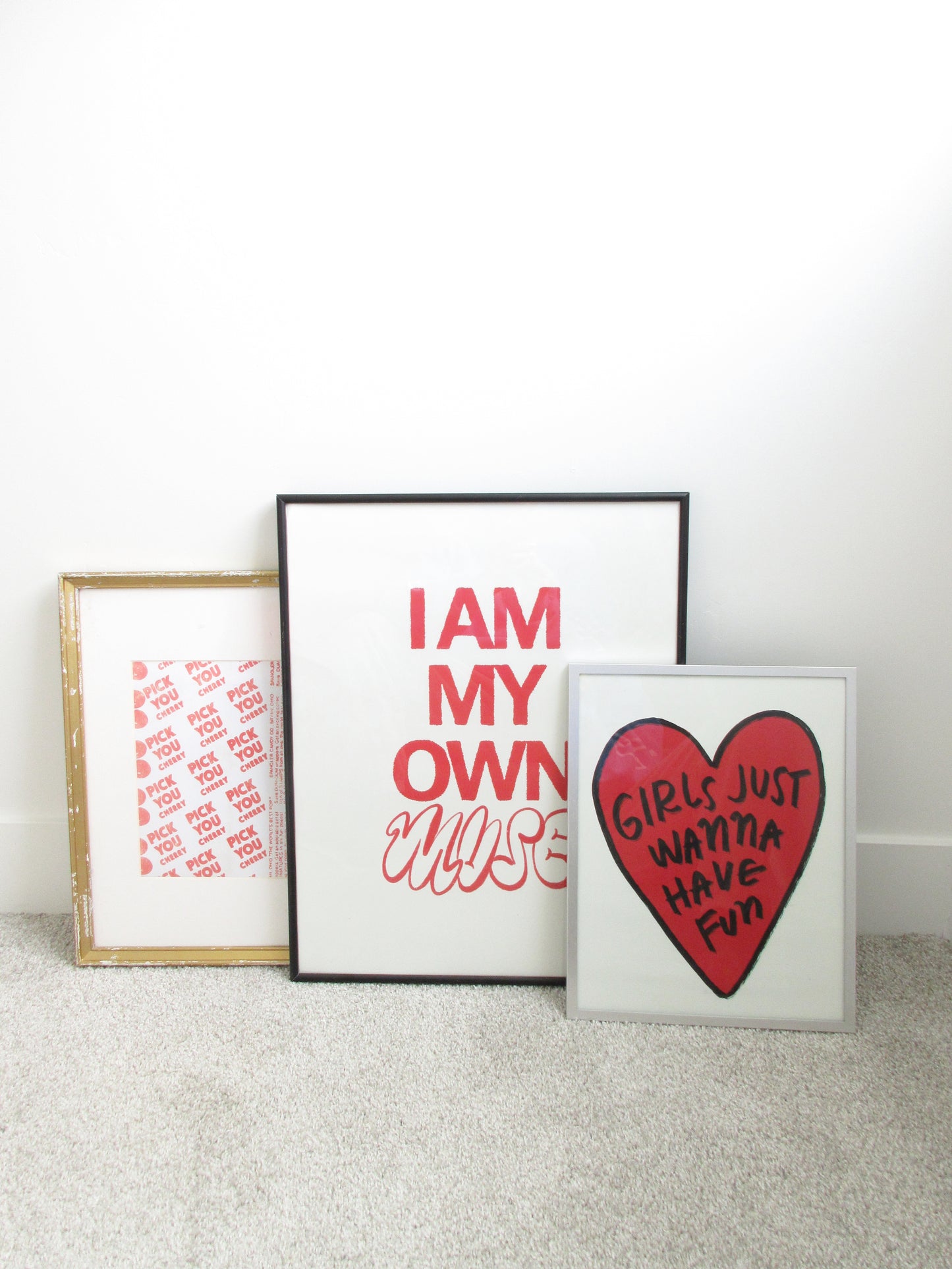 Girls Just Wanna Have Fun (RED) Wall Poster