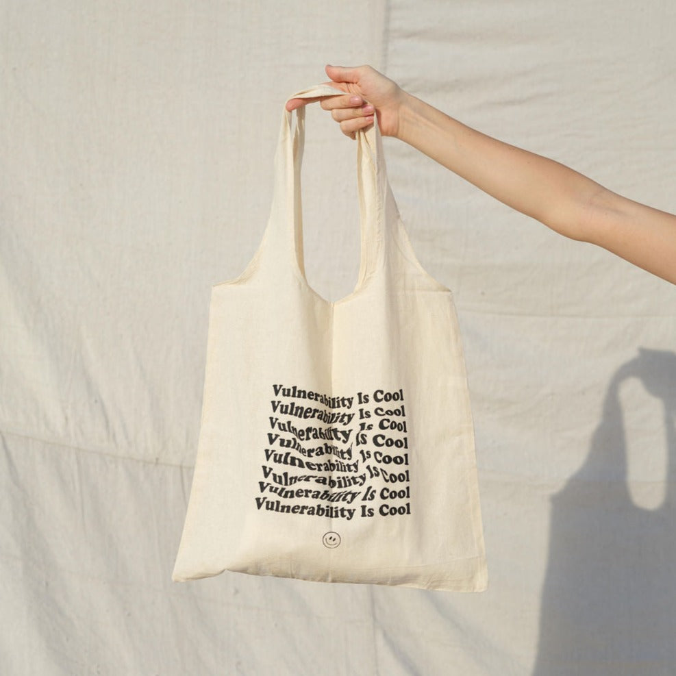 Vulnerability is Cool Reusable Tote Bag