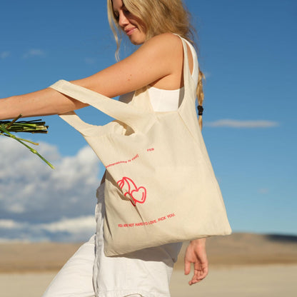 Pick You Cherry Reusable Tote Bag